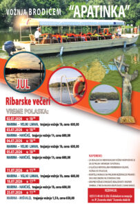 Read more about the article VOŽNJA BRODIĆEM „APATINKA“ – JUL 2026.