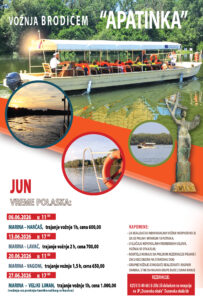 Read more about the article VOŽNJA BRODIĆEM „APATINKA“ – JUN 2026.