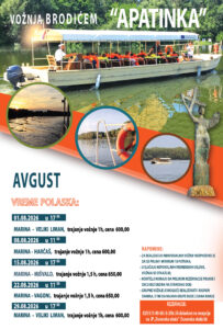 Read more about the article VOŽNJA BRODIĆEM „APATINKA“ – AVGUST 2026.